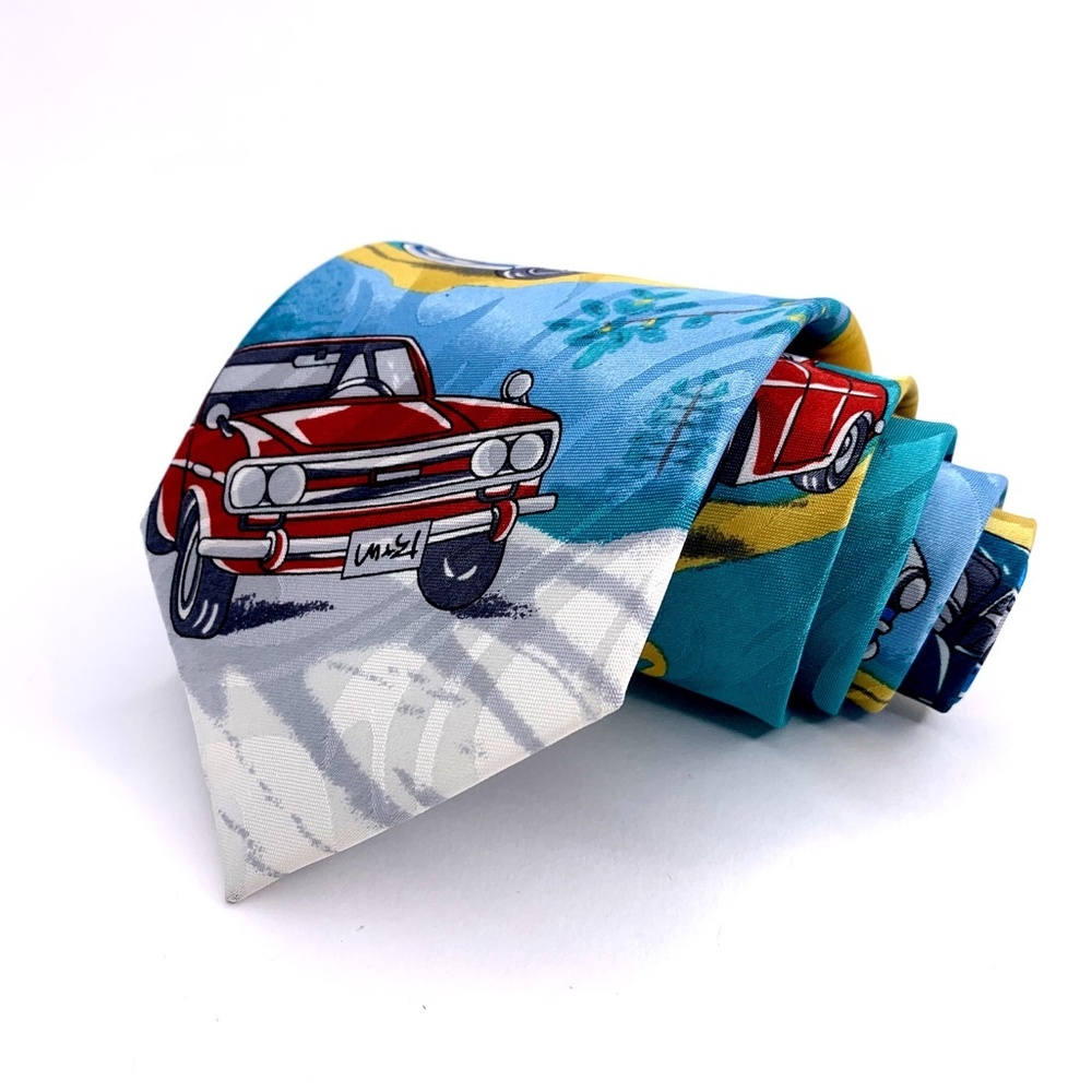 Fratello Tie Cruising Cars Blue/Yellow New